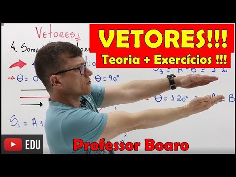 MEGA AULA COMPLETA de VETORES!!!(Mais link para resolução de DEZENAS de exercícios)-Professor Boaro