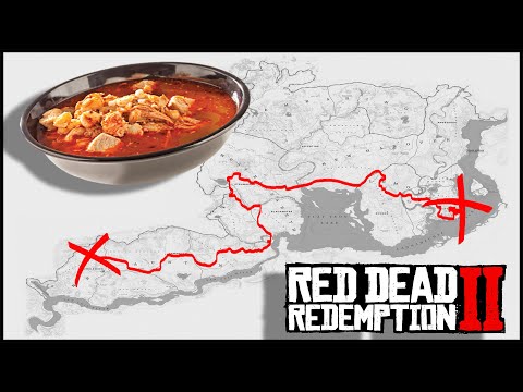 Can you walk a bowl of stew across the map in Red Dead Redemption 2?