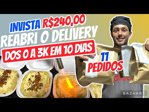 Reabri um DELIVERY em casa/ Batata Recheada/ DO ZERO AOS 3K EM 10 DIAS