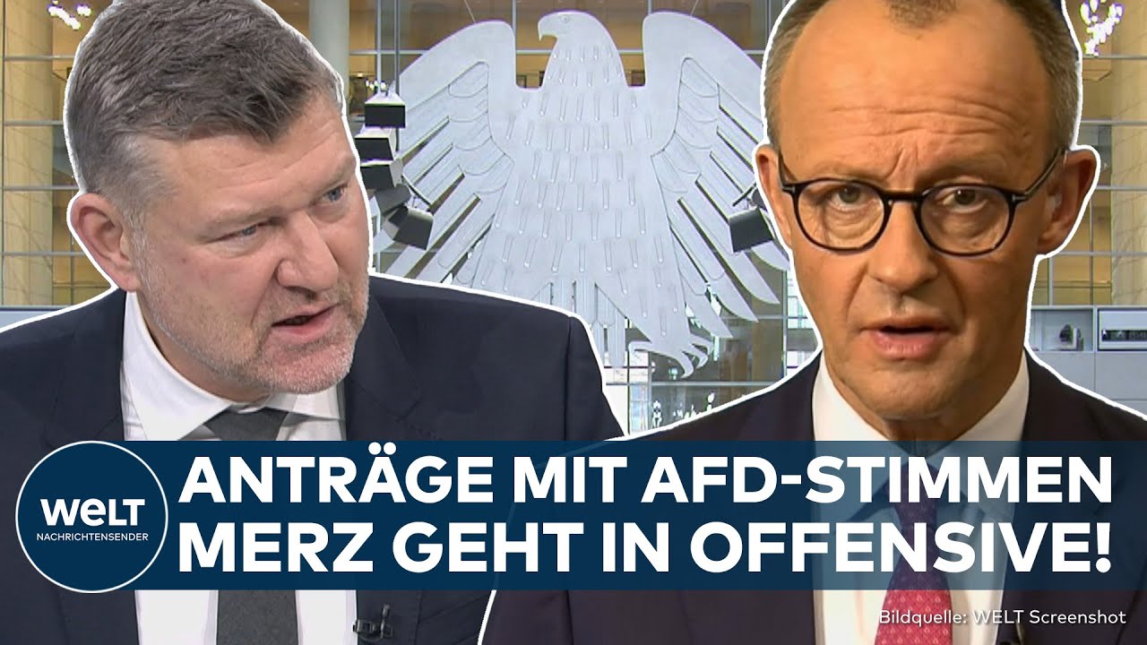 BUNDESTAGSWAHL: Merz geht in Offensive! CDU-Chef äußert sich zu Anträgen mit Stimmen der AfD