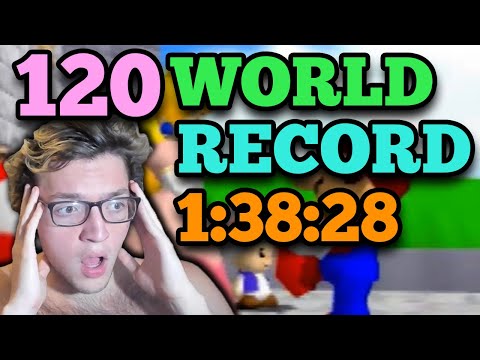 [OLD WR] Super Mario 64 120 Star Speedrun in 1:38:28