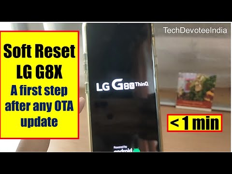 How to soft reset LG G8x ThinQ