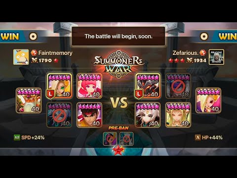 Faintmemory vs Zefarious. SWC2021 Americas SEMIFINAL - Summoners War