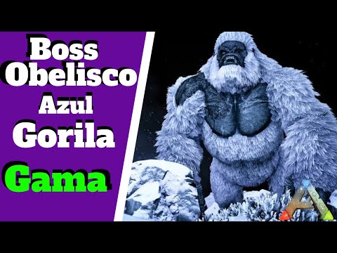 ARK SURVIVAL EVOLVED - OBELISCO AZUL BOSS MEGAPITHECUS - GORILA GAMA THE ISLAND/PS4/TUTORIAL