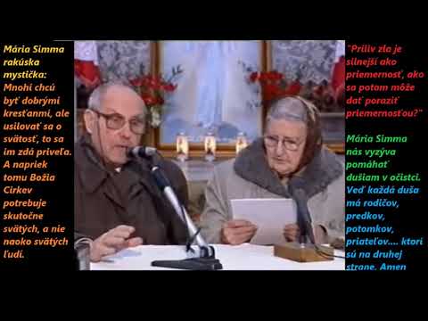 Litánie za duše v očistci - odporúčané Máriou Simmou