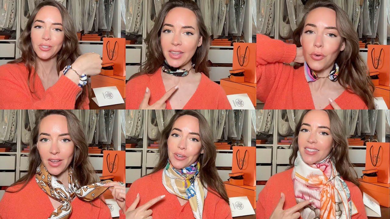 How to Wear an Hermes Mini Mors Scarf Ring on EVERY Size Scarf (7 Ways)
