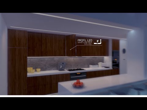 Відео огляд Алюмінієвий кутовий профіль тип F для LED стрічок LUMINES. (Ціна за 1 м.п.)