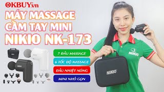 Video giới thiệu máy massage cầm tay mini có đầu nóng Nikio NK-173
