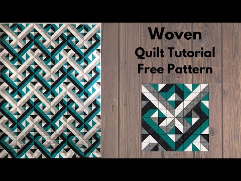 Woven | 3-Dimensional Quilt | Free Quilt Pattern | Quilt Tutorial | AccuQuilt