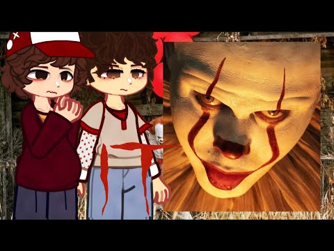 Stranger Things S2 React to Pennywise / IT || Welcome to Derry || Gacha React