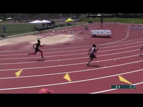 200m prelims heat 3 9-10 girls - 2019 USATF National Youth Outdoor Championships