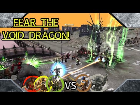 Dawn of War DE Unification: 3 vs 3 Imperial Fists, Necrons, Vost 1stborn vs Tau, Chaos Space marines