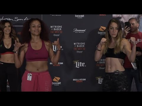 Lisa Blaine vs. Alexandra Ballou - Weigh-in Face-Off - (Bellator 207: Mitrione vs. Bader) - /r/WMMA