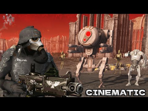 Death Korps of Krieg vs CIS Droids - Warhammer 40k vs Star Wars | Cinematic Battle