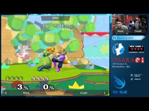 New Game+ XVI - Rime (Peach) vs Crush (Fox) - SSBM WQF