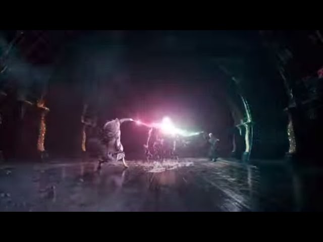 Dumbledore and Voldemort Duel