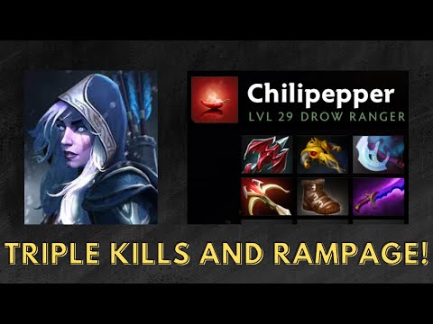 Chilipepper [Drow Ranger] Triple Kill Rampage Turbo Dota 2