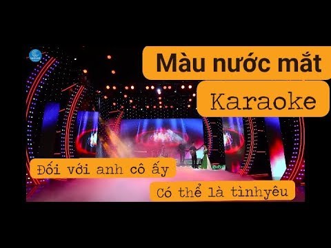 [ karaoke ] MÀU NƯỚC MẮT _ tone nữ _ viekara