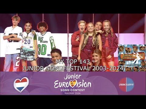 My Top 143 | Junior Songfestival 2003-2024 |