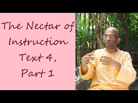 Bhakti Shastri (032) - The Nectar of Instruction Text 4, Part 1