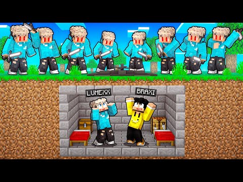 1000 LUMIS vs SICHERSTER BUNKER in Minecraft!