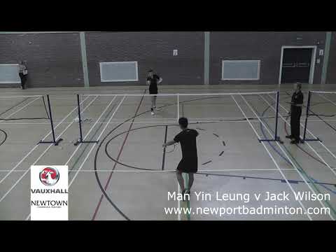 Cwmbran Vauxhall Senior Gold badminton tournament - Mens Singles Semi Final