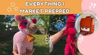 EVERYTHING I CROCHETED for my upcoming market ✨🤍💰 market prep !