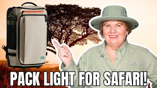 I Packed for 2 Weeks in Africa in a BACKPACK! (Safari Capsule Wardrobe)