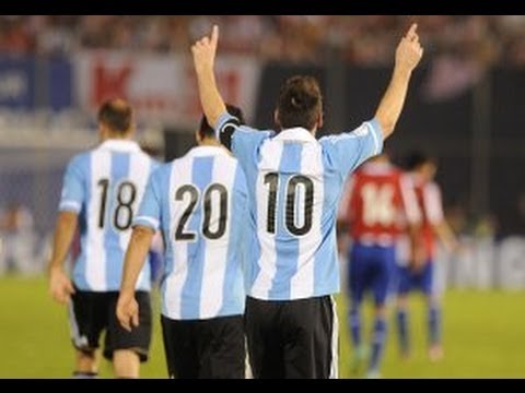 Paraguay vs Argentina (2-5) All Goals & Highlights 10/09/2013