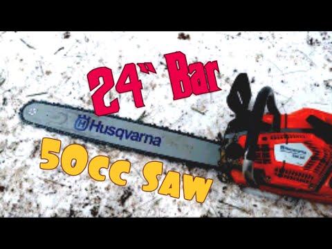 24 inch bar on a 50 cc chainsaw! How well will that work ?
