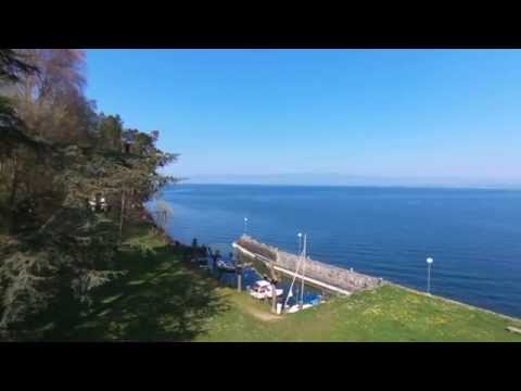 Bebob drone flight over Lake Geneva