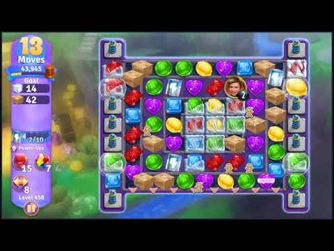 Wonka's World of Candy Level 458 - NO BOOSTERS + FULL STORY 🍫 | SKILLGAMING ✔️