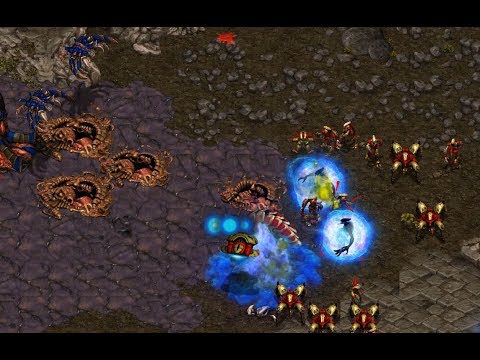 Force (Z) v Shuttle (P) on Fighting Spirit - StarCraft - Brood War REMASTERED