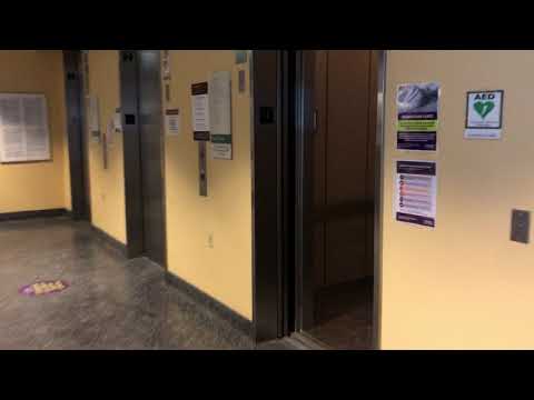 Westinghouse/Otis Elevonic 411M elevators - UPMC Oxford Building - University of Pittsburgh - PA