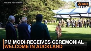 PM Modi receives ceremonial welcome in Auckland | DD India