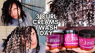 3 CURL ORIGIN CURL CREAMS, 1 WASH DAY