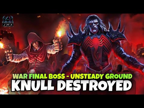 Unsteady ground Rank 4 Final Boss Knull destroyed by Non-boosted Hood | MCOC