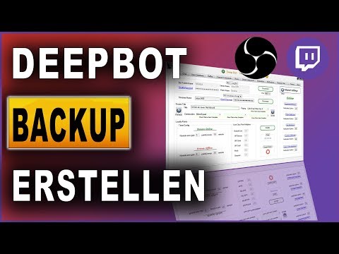 Deepbot Tutorial | Backups erstellen und wiederherstellen (2019)