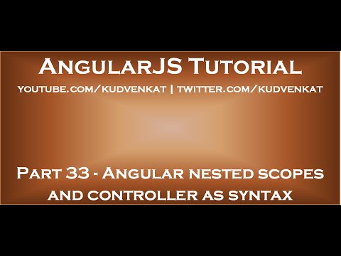 Angular nested scopes and controller as syntax