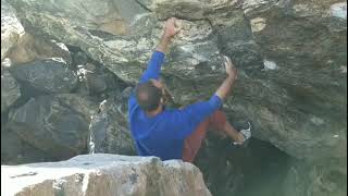 Video thumbnail of Marmotade, V9. Lincoln Lake