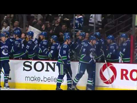 Canucks Vs Jackets - Mason Raymond 1-0 Goal - 03.01.11 - HD