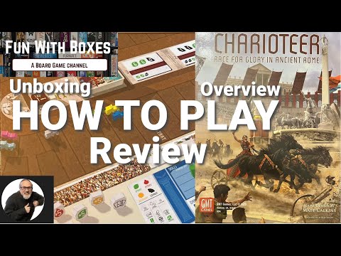 Charioteer Race for Glory in Ancient Rome Board Game | Unboxing, Overview, How to Play & Review | GMT Games