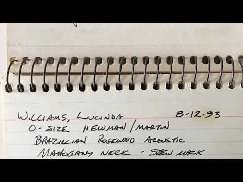 Lucinda Williams Guitar by Ted Newman Jones restoration