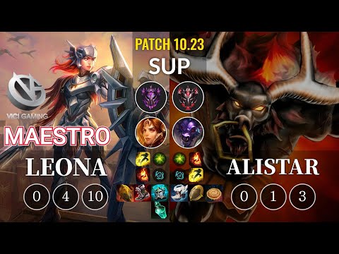 VG Maestro Leona vs Alistar Sup - KR Patch 10.23