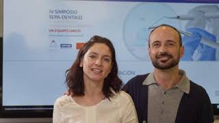 María Rioboo y Agustín Casas.  IV Simposio SEPA DENTAID - Agustín Casas Hernández