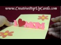 Mothers Day Pop Up Card: Simple version - YouTube