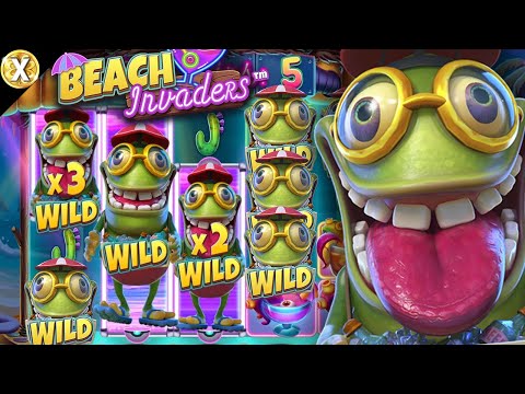 EPIC Big WIN New Online Slot 💥 Beach Invaders 💥 NetEnt (Casino Supplier)