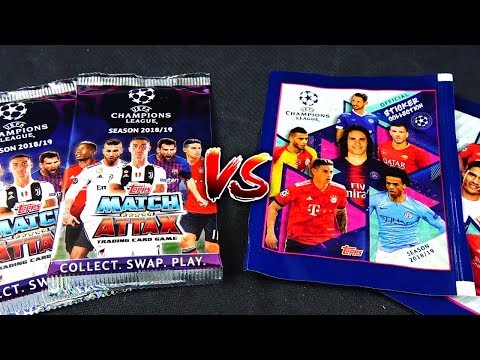 MATCH ATTAX CHAMPIONS LEAGUE 18/19 vs STICKER 18/19 UNBOXING BATTLE 😱🔥