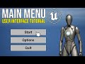 How To Create A Main Menu In Unreal Engine 5 User Interface Tutorial