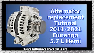 How to replace the Alternator on 2011 to 2021 Dodge Durango equipped with 5 7 L Hemi Engine